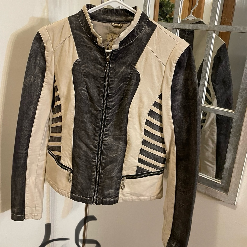 Leather coat